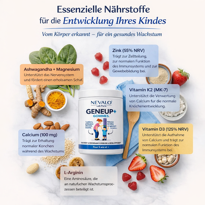 GENEUP+ Gummies: Natürliche Vitamine für gesundes Wachstum